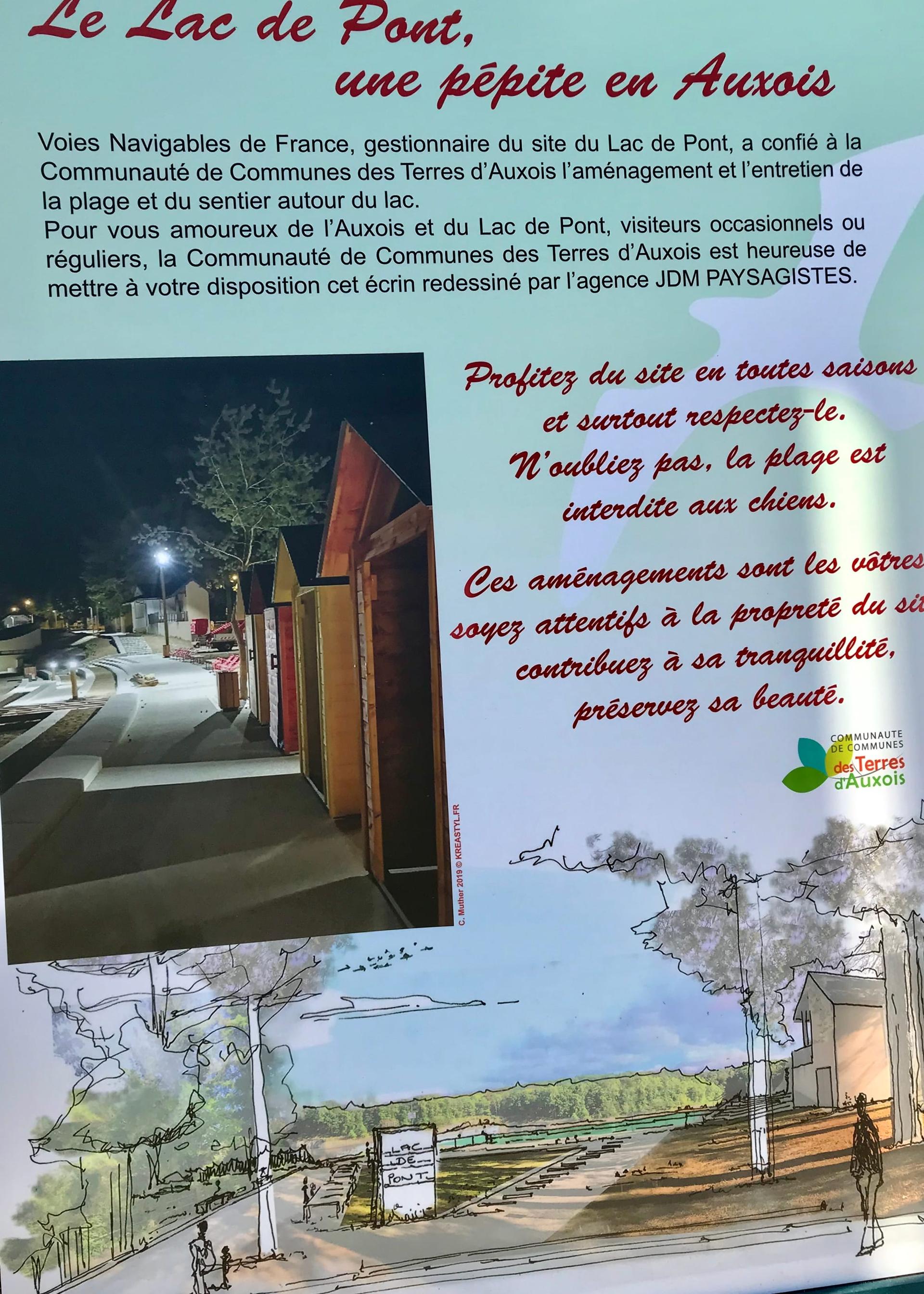 Le lac de Pont, à quelques minutes des gîtes