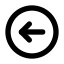 Une flèche vers la gauche